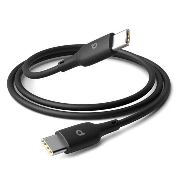 Porodo Blue PVC Type-C to Type-C Cable 1M 60W – Black