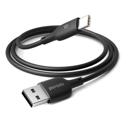 Porodo Blue Type-C Cable 1M 3A – Black