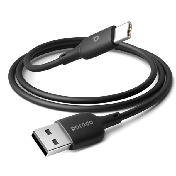 Porodo Blue Type-C Cable 1M 3A – Black