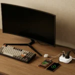 Porodo Blue Volga Multi-Port Universal AC Socket with USB-A & C - White