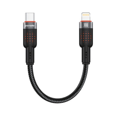 Porodo Braided Cable USB-C to Lightning