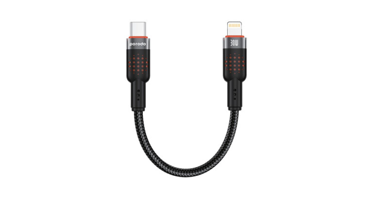 Porodo Braided Cable USB-C to Lightning