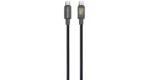 Porodo Braided Cable with LED Illuminated Indicator - Black