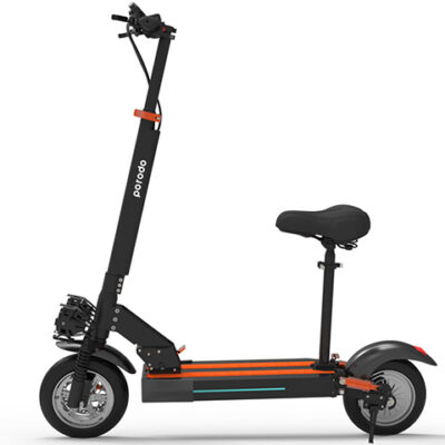 Porodo Electric Scooter 48V with Seat and Helmet - Black