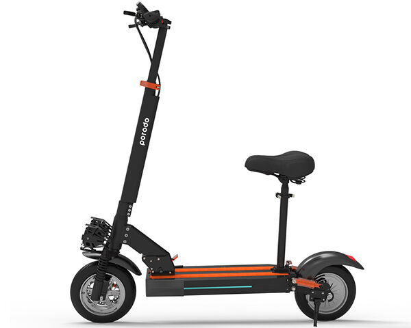 Porodo Electric Scooter 48V with Seat and Helmet - Black