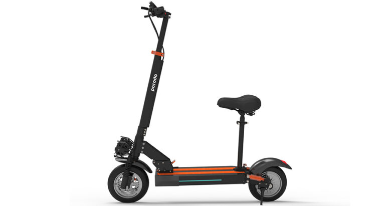Porodo Electric Scooter 48V with Seat and Helmet - Black