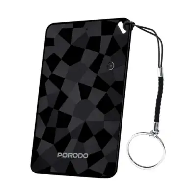 Porodo Findora II Smart Card Finder with Real-Time Tracking & Alert System - Black