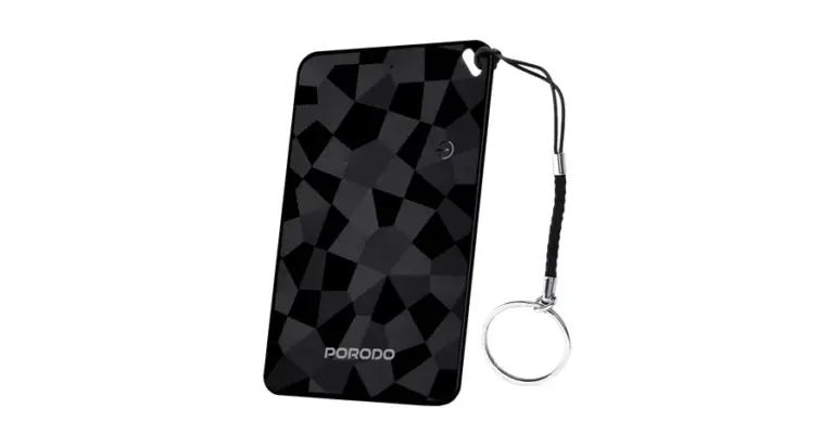 Porodo Findora II Smart Card Finder with Real-Time Tracking & Alert System - Black