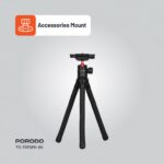 Porodo Flexible Tripod Stand - Black