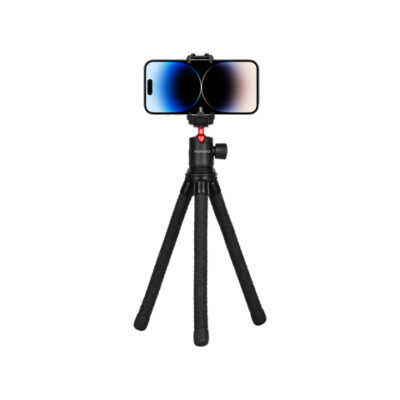 Porodo Flexible Tripod Stand - Black