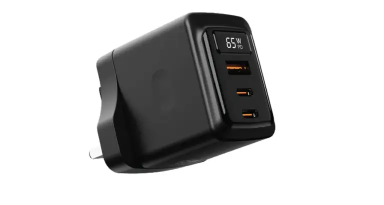 Porodo GaN 65W Multi-Port Wall Charger - Black