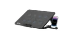 Porodo Gaming 8-Fan Ergonomic Laptop Cooling Stand with Built-In Phone Slot