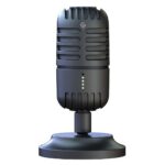 Porodo Gaming Basic Cardioid Microphone with Fixed Stand – Black