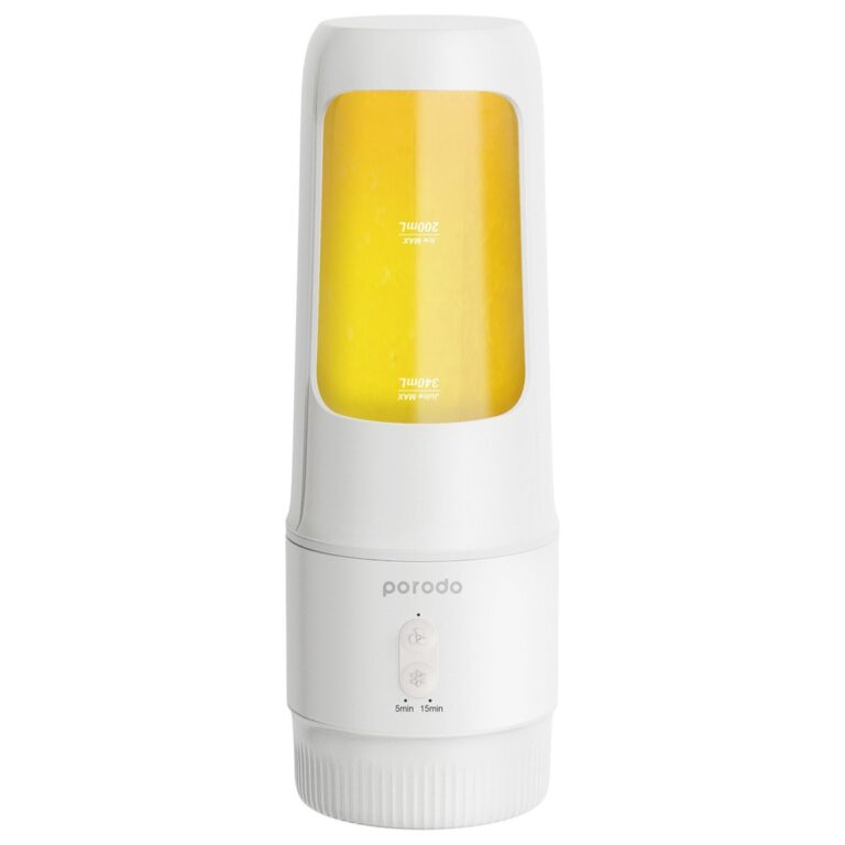 Porodo LifeStyle 2 in 1 Portable Ice Cream Maker and Blender 340mL 55W