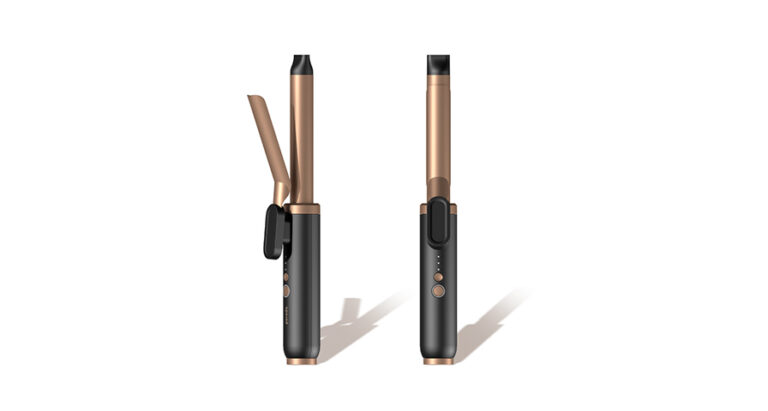Porodo LifeStyle Wireless Rechargeable Hair Curler - Black
