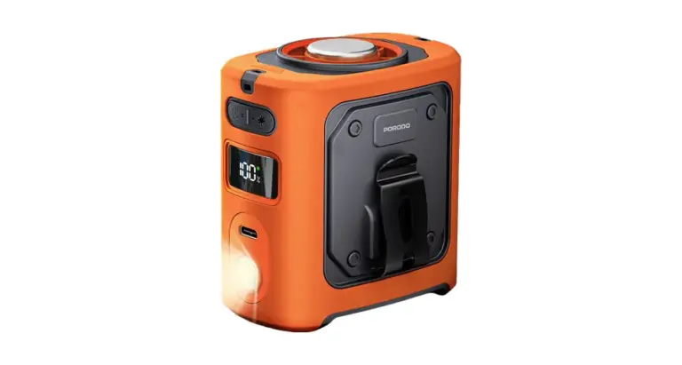 Porodo Lifestyle Chillo CoolClip Cooling Waist Fan with 5-Speed Airflow & Power Bank Function - Orange