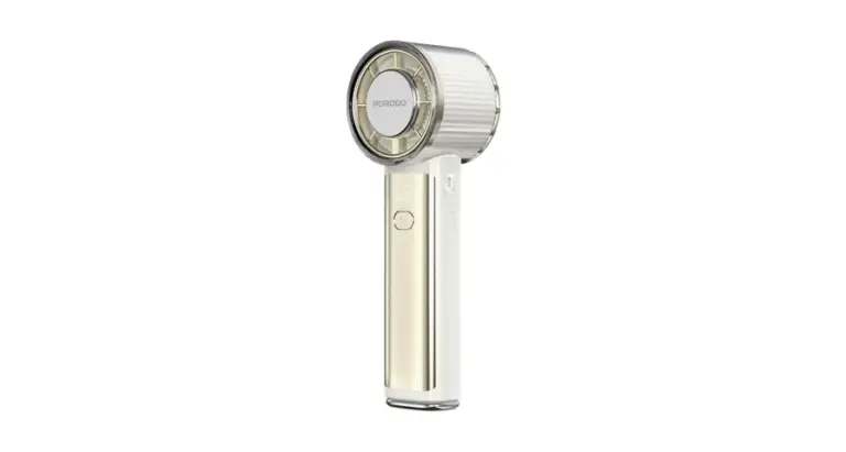Porodo Lifestyle Chillo Cryo Foldable Handheld Fan with Semiconductor Cooling & LED Display- Beige