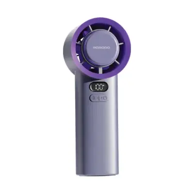Porodo Lifestyle Chillo Glacia Portable Handheld Fan with Semiconductor Cooling - Grey