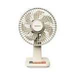Porodo Lifestyle Chillo Portable Desk Fan with Oscillating Function & Indicator Lights - Beige