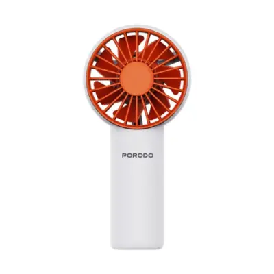 Porodo Lifestyle Chillo Rechargeable Handy Fan with 1200mAh Battery Capacity - White