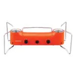 Porodo Lifestyle Dual Burner Camping gas Stove - Orange