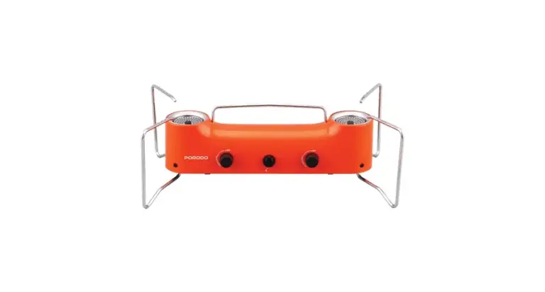 Porodo Lifestyle Dual Burner Camping gas Stove - Orange