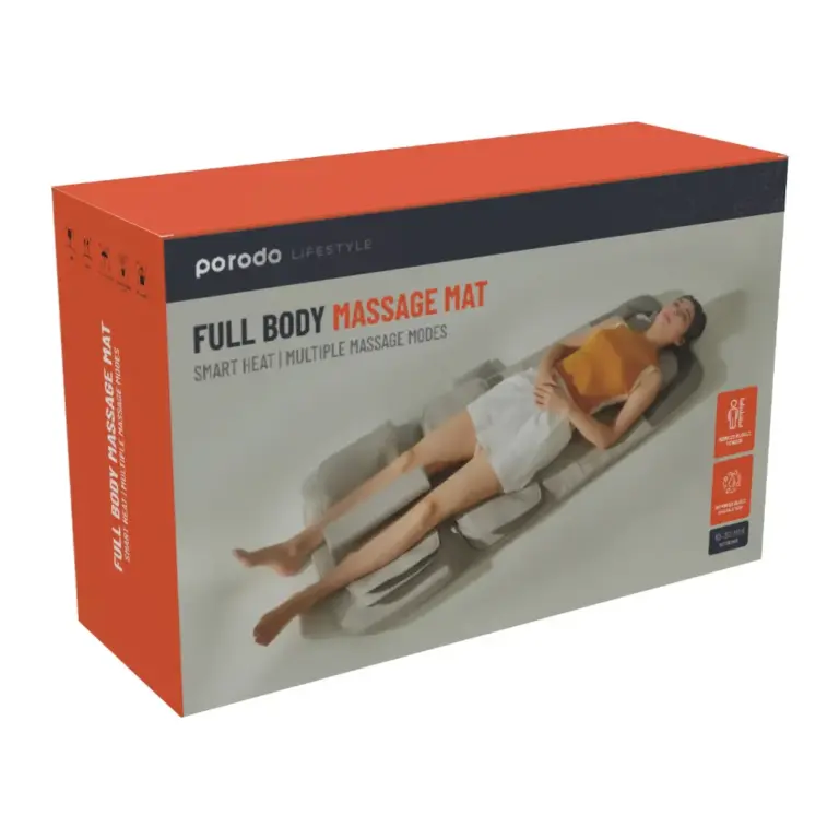 Porodo Lifestyle Full Body Massage Mat Smart Heat - Grey