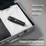 Porodo Lifestyle Kron Hair Trimmer with Detachable Comb - Black