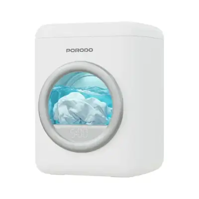 Gadget Pulse Kenya 56 Porodo Lifestyle Launder 1.7L Portable Mini Washing Machine with Advanced Sterilization Cleaning - White