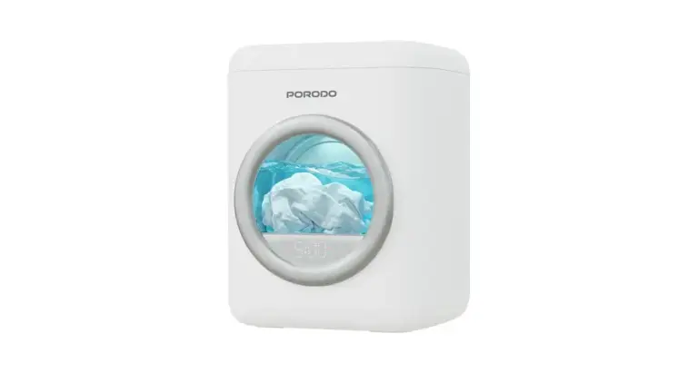 Porodo Lifestyle Launder 1.7L Portable Mini Washing Machine with Advanced Sterilization Cleaning - White