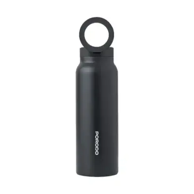Porodo Lifestyle Magnetic Mount Water Bottle - Black