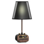 Porodo Lifestyle Retro Desk Lamp with White Noise and Bluetooth Speaker - Black
