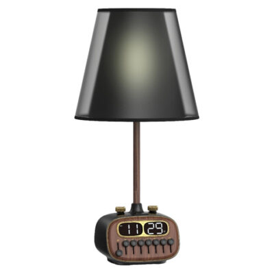 Porodo Lifestyle Retro Desk Lamp with White Noise and Bluetooth Speaker - Black