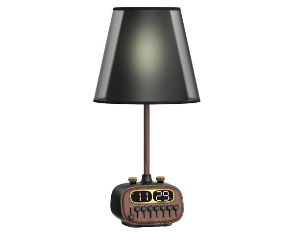 Porodo Lifestyle Retro Desk Lamp with White Noise and Bluetooth Speaker - Black