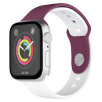 Porodo Lifestyle Silicone Qatar Flag Watch Strap - Maroon/White