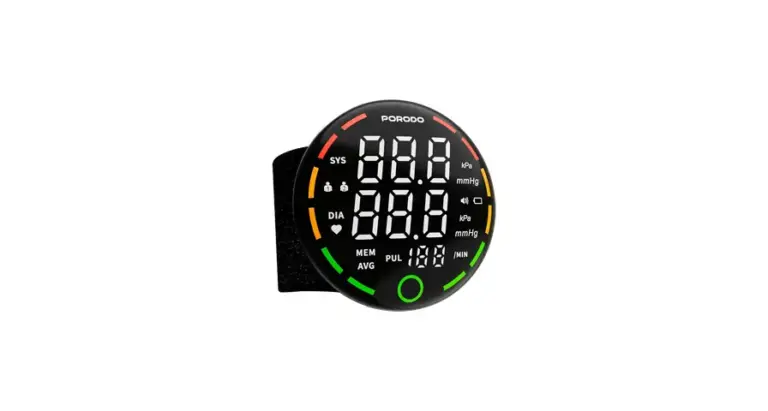 Porodo LiveOn - Digital Blood Pressure Monitor with One-Key Measure - Black