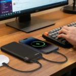 Porodo Luna Pro Power Bank with USB Multi-Port Charging - Black
