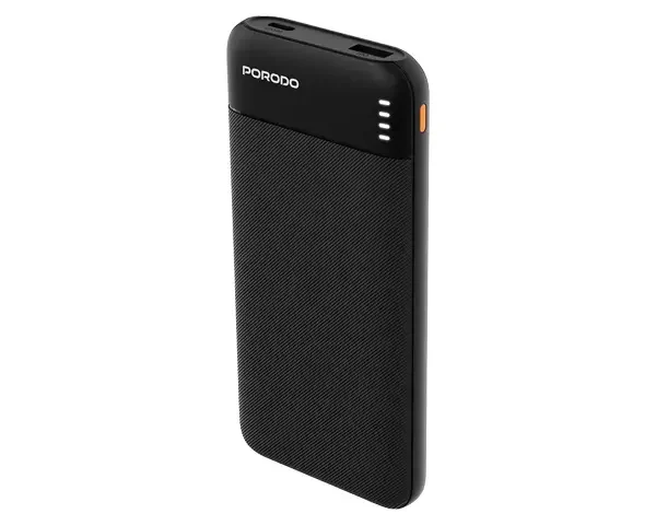 Porodo Luna Pro Power Bank with USB Multi-Port Charging - Black
