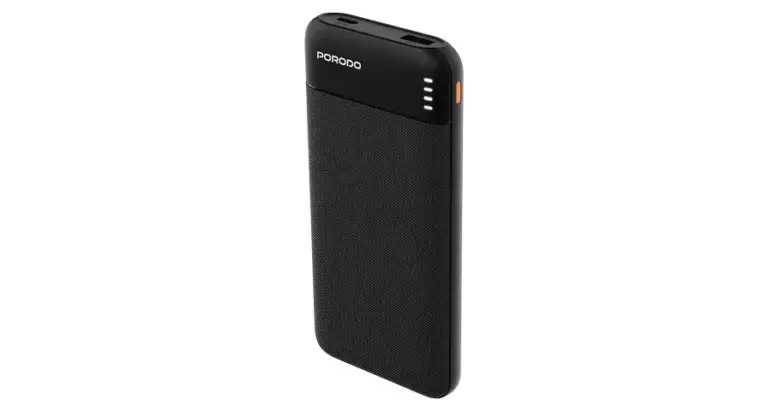 Porodo Luna Pro Power Bank with USB Multi-Port Charging - Black