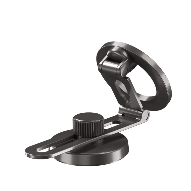 Porodo Magesafe Magnet Mount with Double folding and 360 " rotation - Black