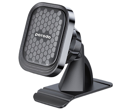Porodo Magnetic Dash Mount Cell Phone Holder 360 Degree Rotation