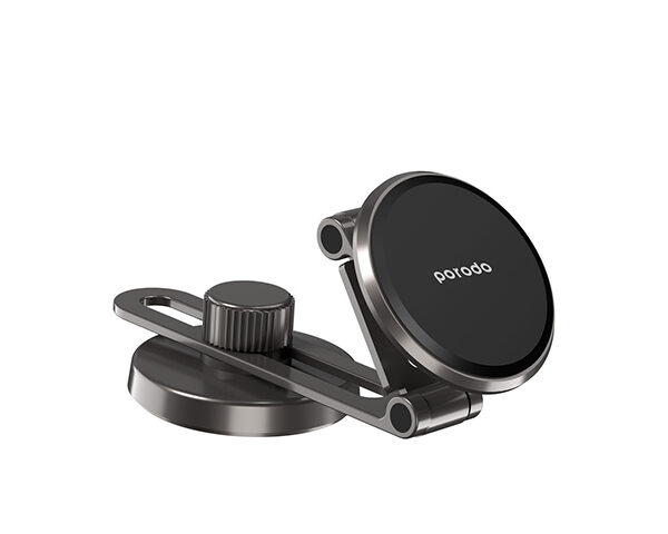 Porodo Magnetic Mount with Double Folding and Double Rotation - Black