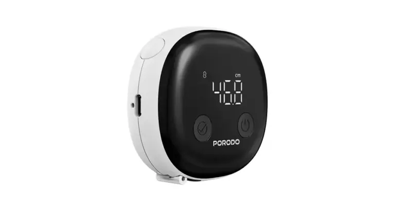 Porodo Metrice Smart Body Tape Measure with Tracking Application Support- White