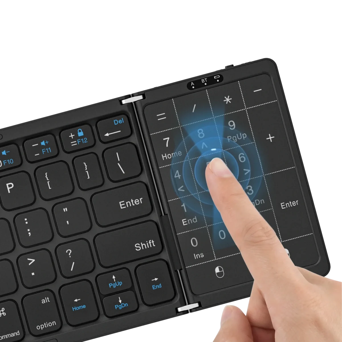 Porodo Minima Slim Folding Keyboard With Integrated Numpad & Touchpad