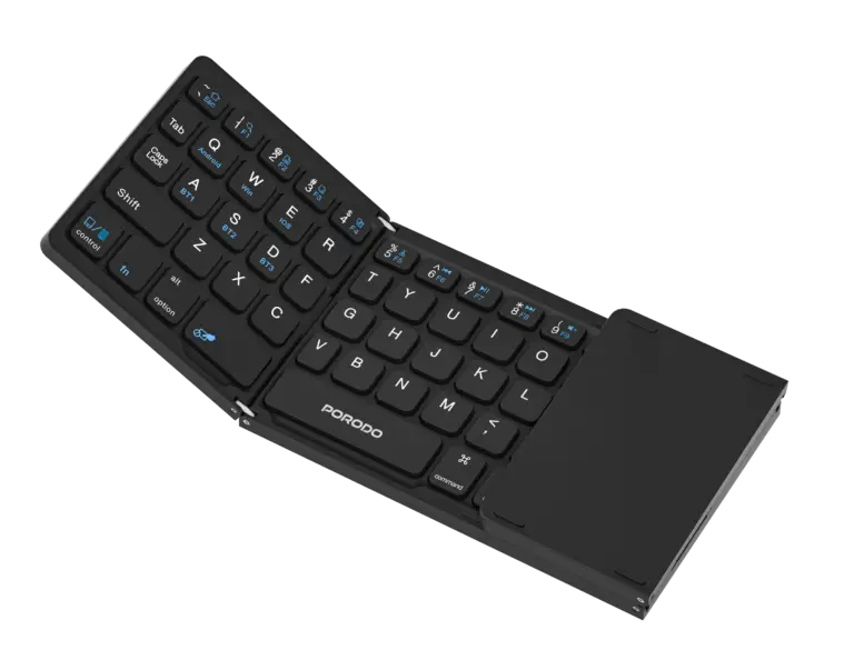 Porodo Minima Slim Folding Keyboard With Integrated Numpad & Touchpad