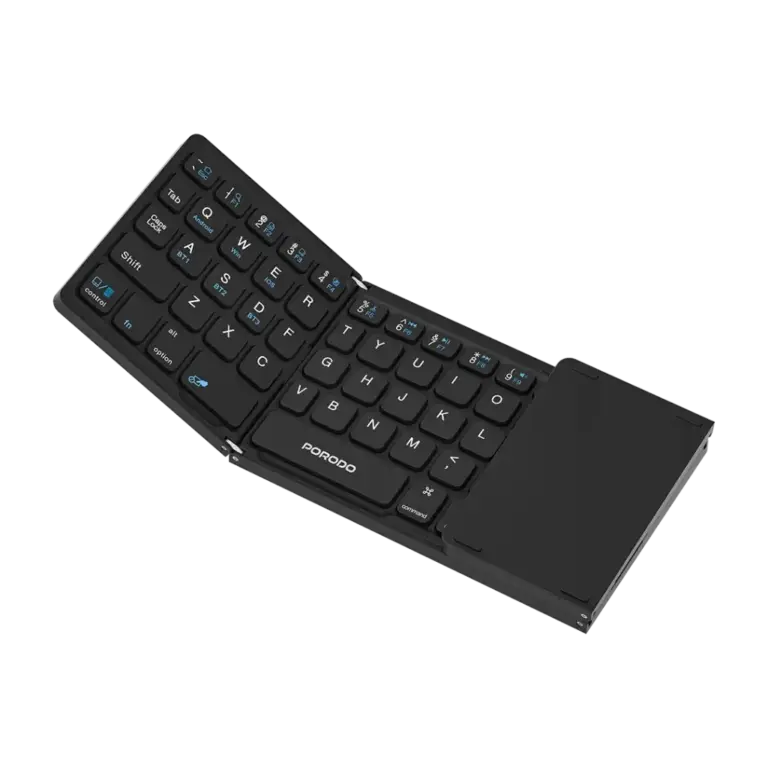 Porodo Minima Slim Folding Keyboard With Integrated Numpad & Touchpad