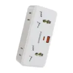 Porodo Plex 1500W Universal Adapter with Multiple USB & AC Outlets - White