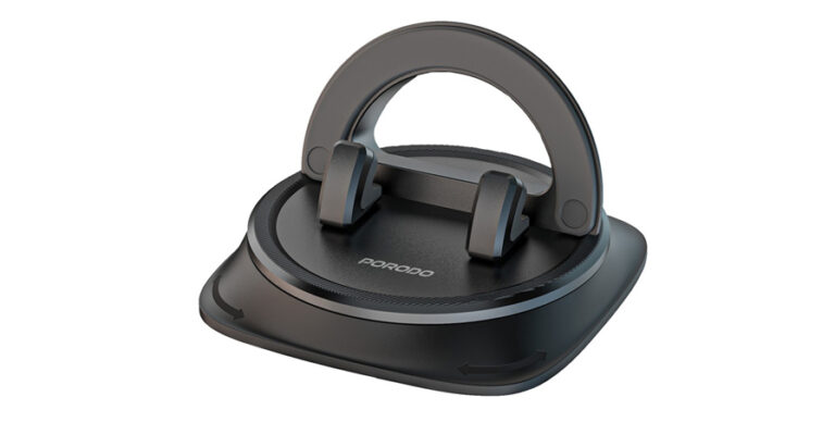 Porodo Rotatable Mobile Phone Bracket - Black