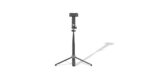 Porodo Selfie Stick 135cm Extendable with Detachable Light 4 Leg Tripod - Black