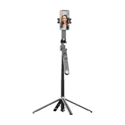 Gadget Pulse Kenya 5 Porodo Selfie Stick Pro X with 360º AI Tracking - Black
